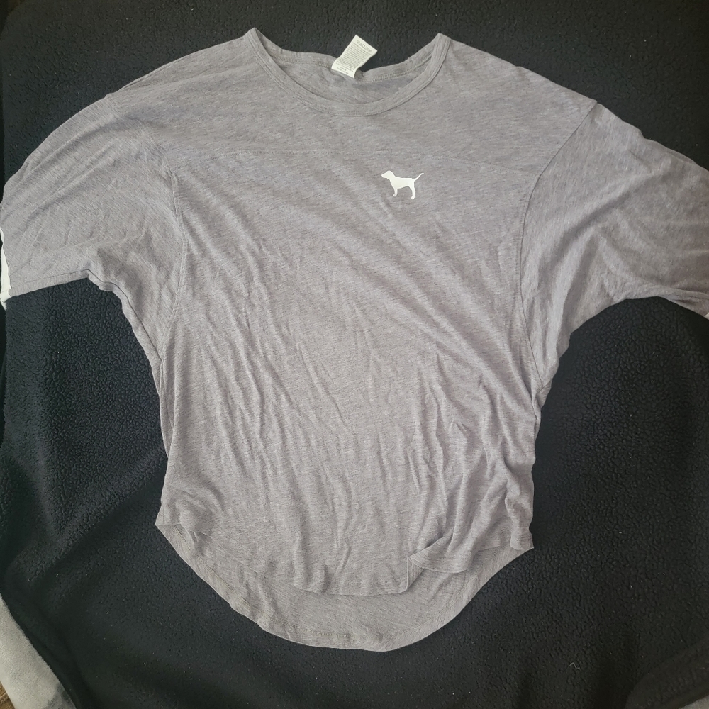 Pink 3/4 Sleeve Loose Fit Shirt